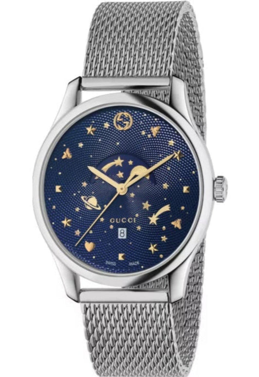 GUCCI G-Timeless Silber Blau YA126328